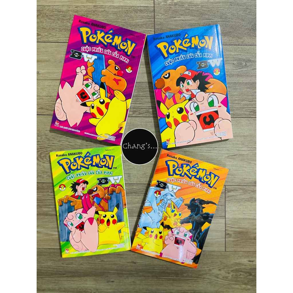Tranh Pokémon - Cuộc phiêu lưu của Pippi phần BW trọn bộ 4 tập