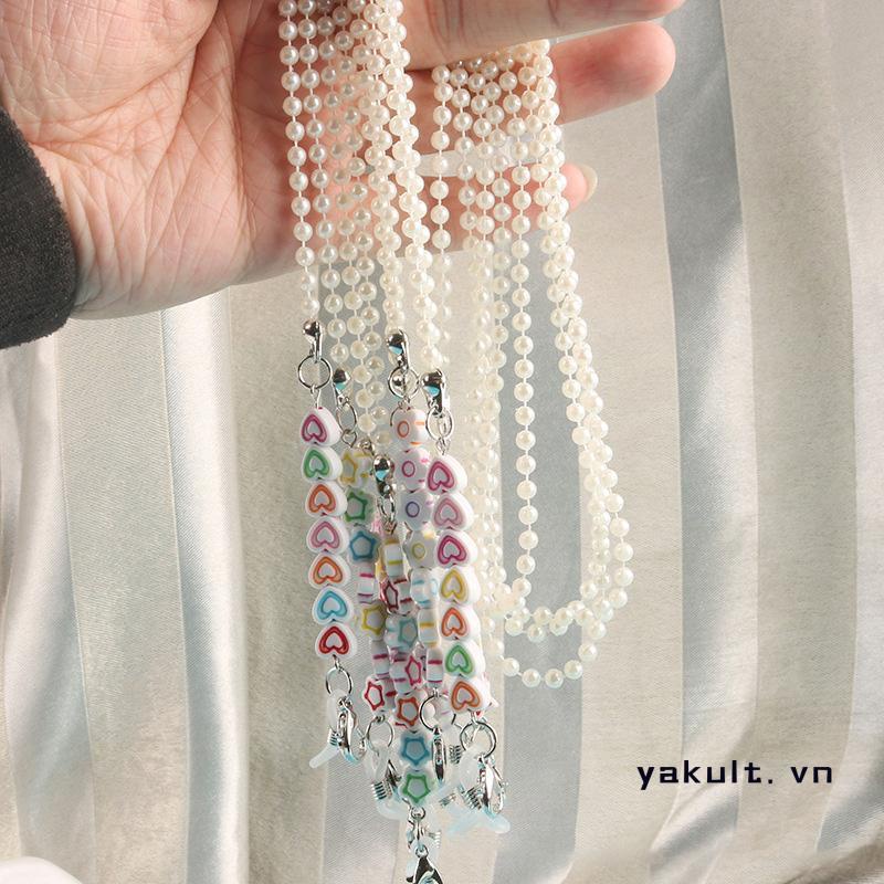 yakult Dây Đeo Mắt Kính Dạng Chuỗi Hạt Cườm Đủ Màu Sắc Phong Cách Hàn Quốc Tươi Mới Dobi