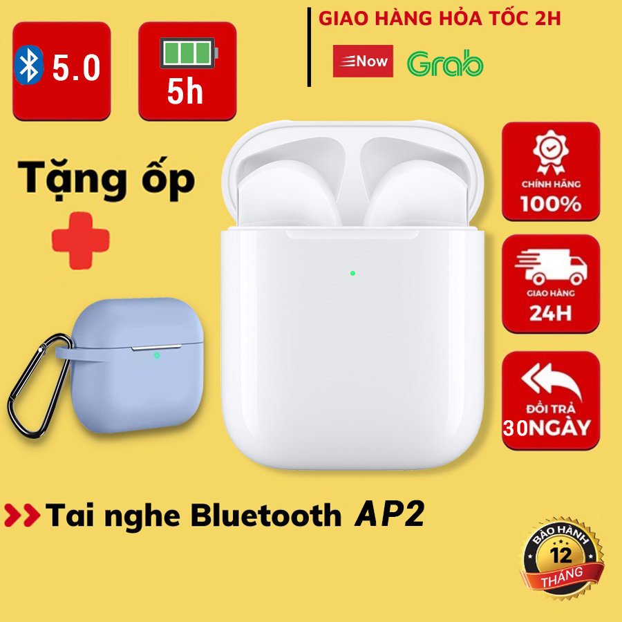 Tai nghe bluetooth không dây A2 cao cấp, Full chức năng -Định vị -Đổi tên, Tai chạm cảm ứng, Pin siêu trâu