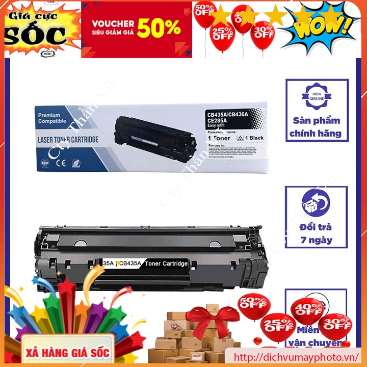 Hộp mực máy in Canon 6030 CB435A CB436A CE285A - HP P1102 1212N P1005,CANON CLASS LBP6000 LBP6018 LB
