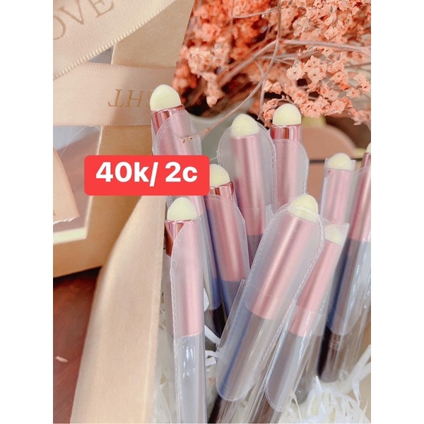 Cọ môi đầu tròn tán son