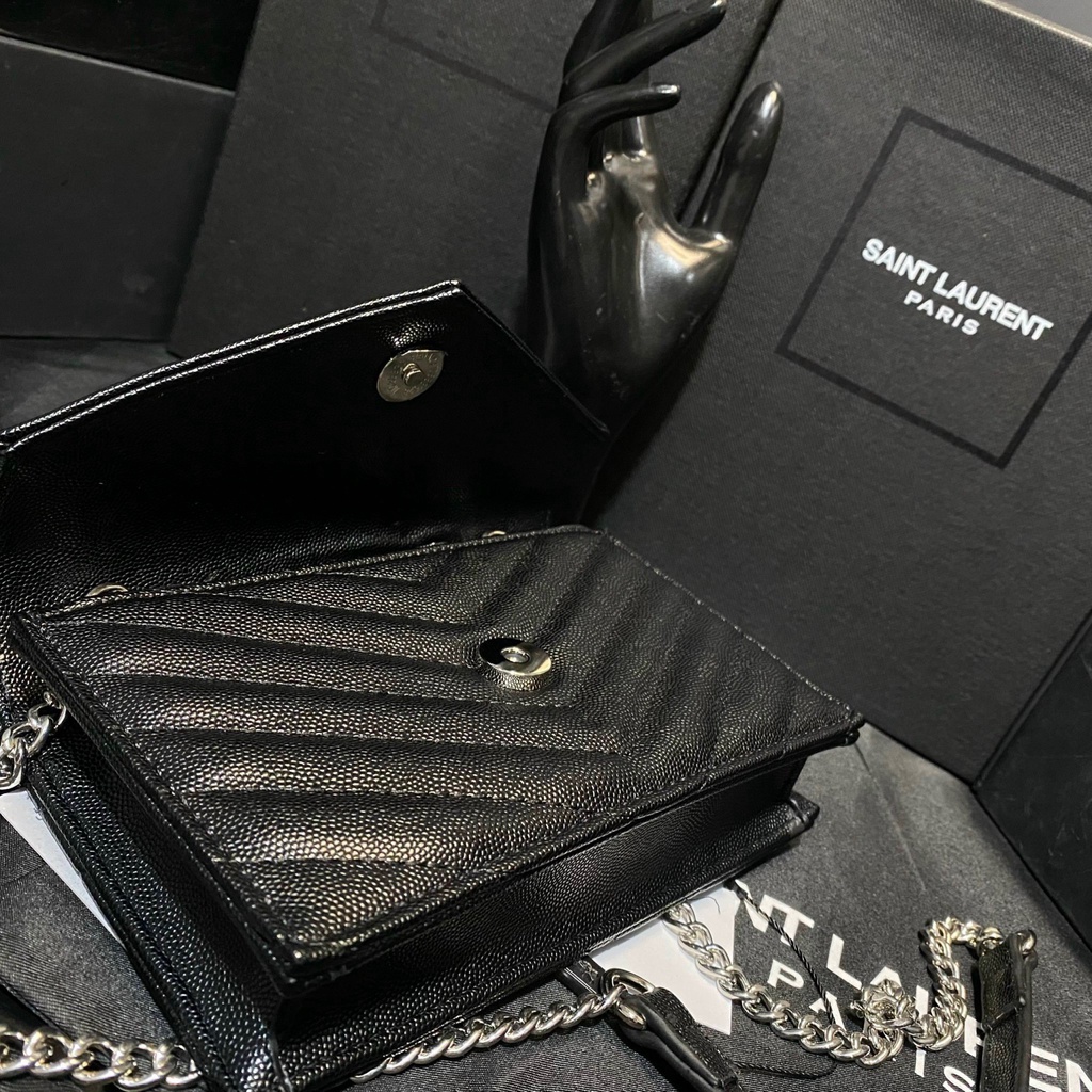 Túi xách nữ đeo chéo họa tiết sọc V da hạt thời trang cao cấp