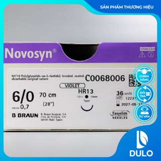  Chỉ phẫu thuật Novosyn 6 0  Combo 06 Sợi  