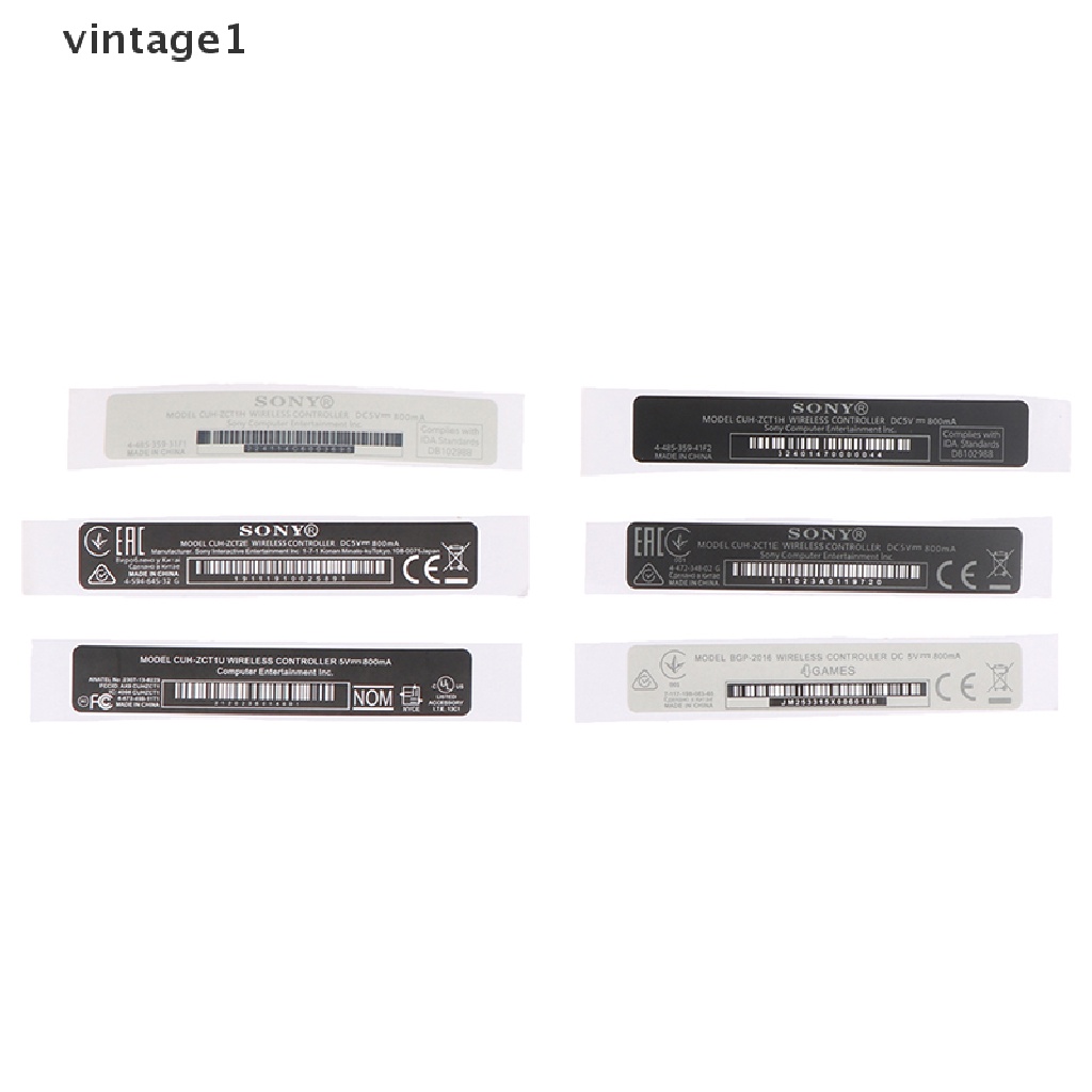 Set 1  5 Miếng Dán Hình Dán Mã Vạch Cho Tay Cầm Điều Khiển PS4