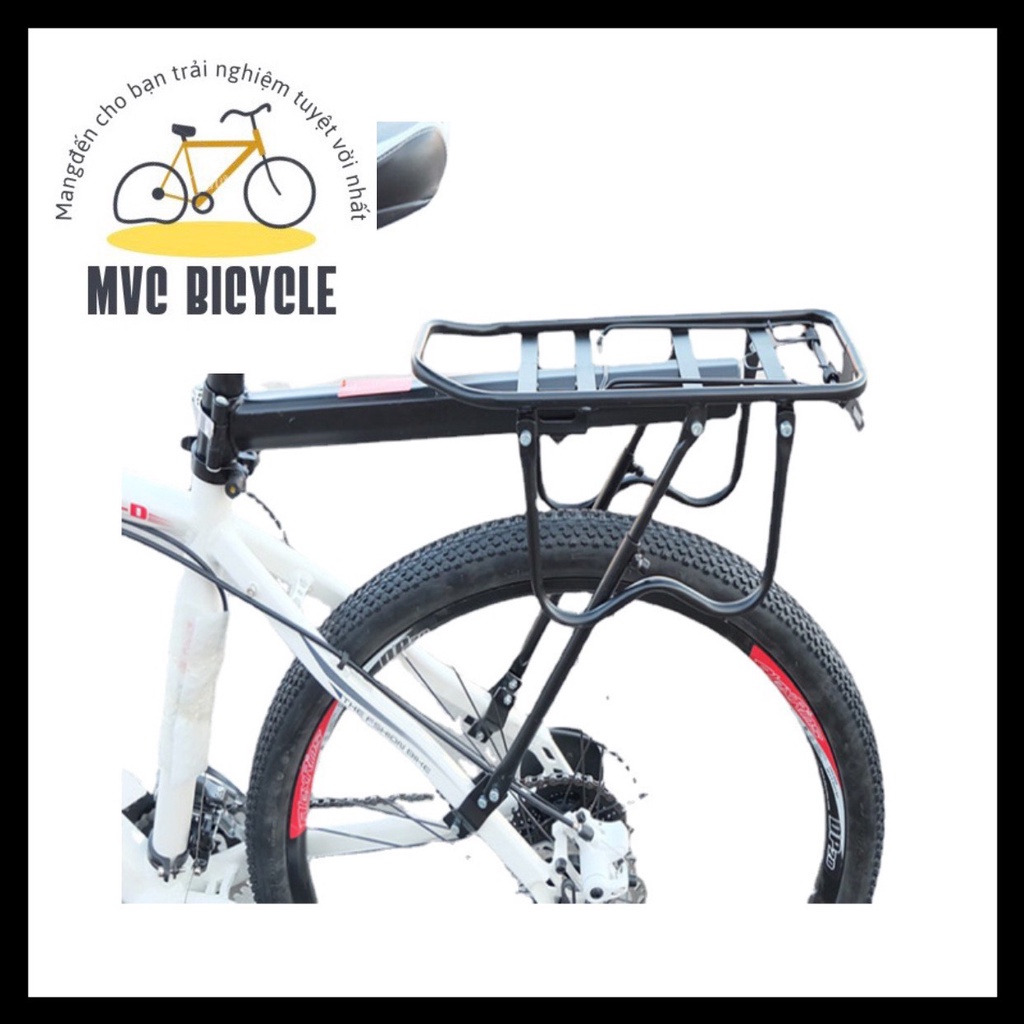 Giá đèo hàng xe đạp thể thao hợp kim nhôm chịu lực 50kg Giá đèo hàng xe đạp tháo lắp nhanh