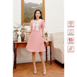 Đầm for her cổ sen cột nơ da0616