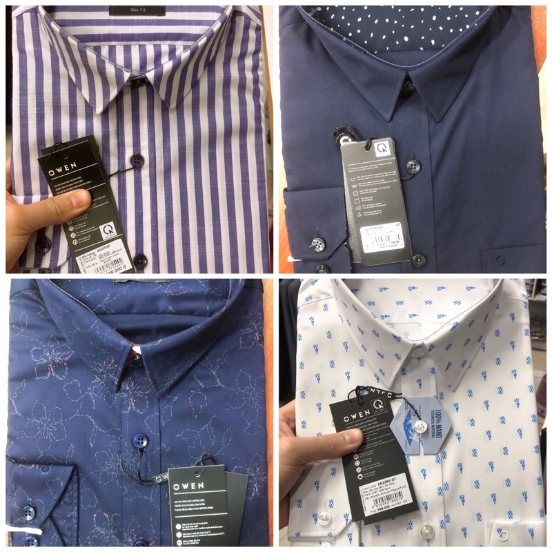 Áo sơ mi Owen dài tay lẻ size 42