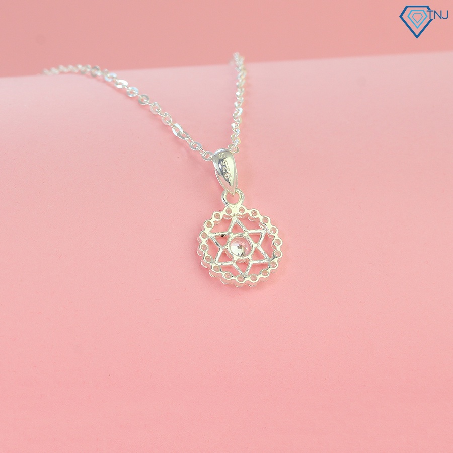 Dây chuyền bạc nữ mặt ngôi sao gắn đá đẹp, lấp lánh DCN0638 - Trang Sức TNJ