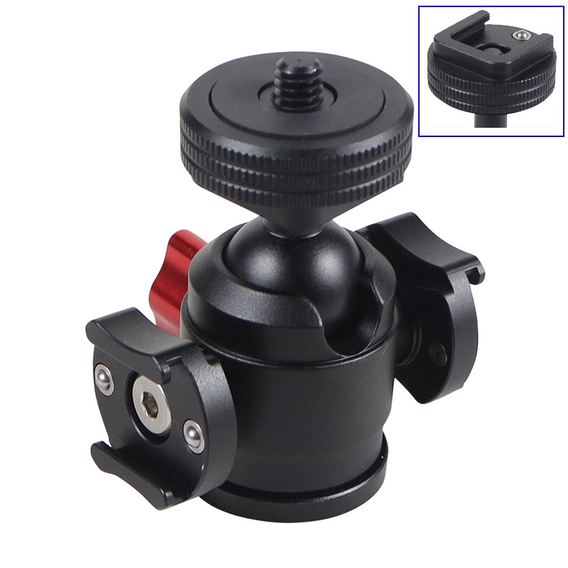 Giá Đỡ Đầu Bi Xoay 360 Độ Ốc Vít 1 / 4 "Cho Máy Ảnh dslr / Màn Hình / microphone / monopod