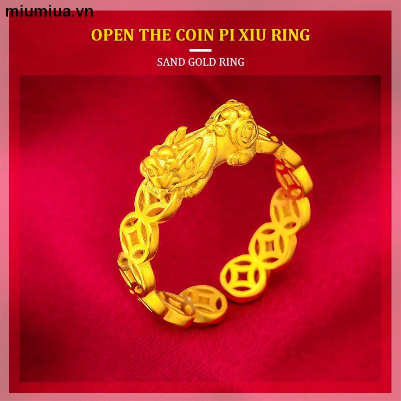 miumiuaNhẫn mạ vàng 18k thiết kế thời trang Hàn Quốc cho nữ
