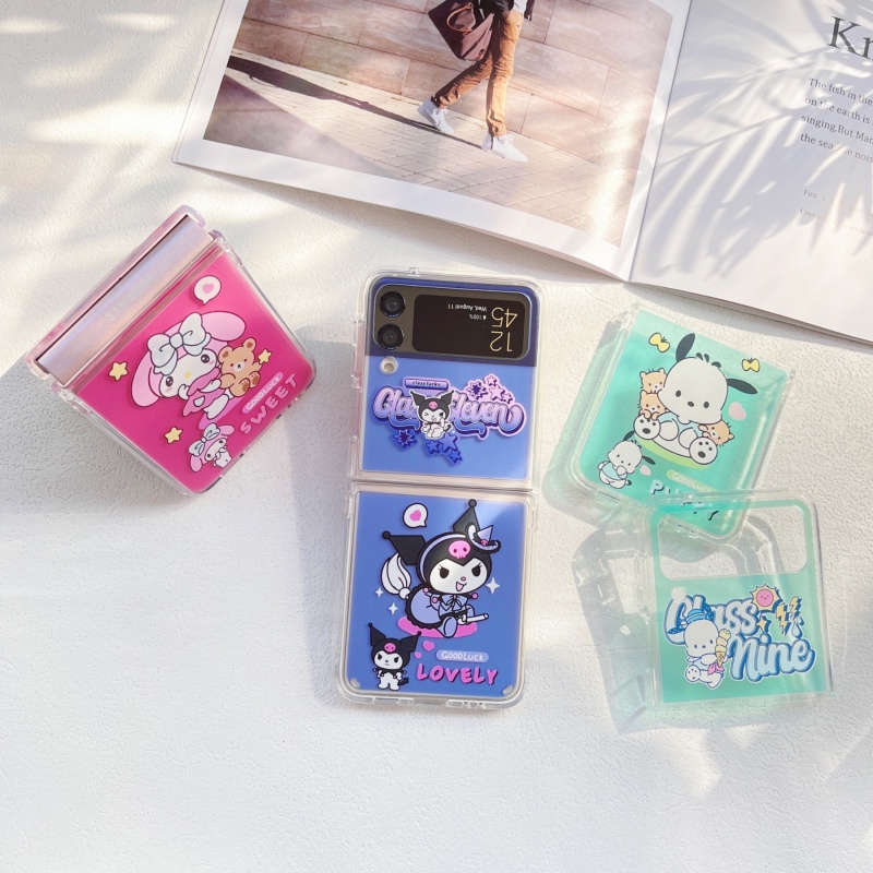 Ốp Điện Thoại Chống Sốc Hình Cinnamoroll Minions Cho Samsung Galaxy Z Flip 3 5G Flip 4