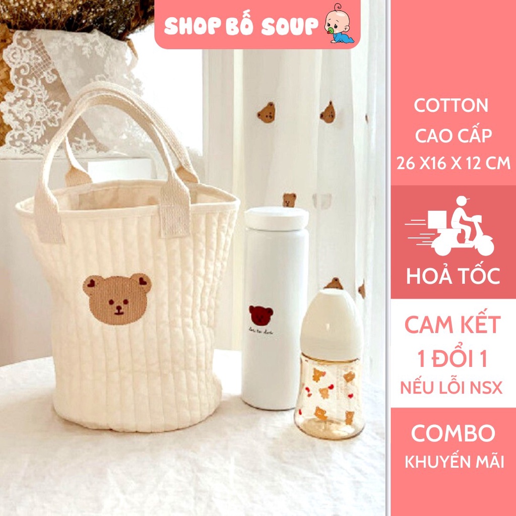 Túi đựng bỉm sữa họa tiết siêu xinh phong cách hàn quốc Shop Bố Soup