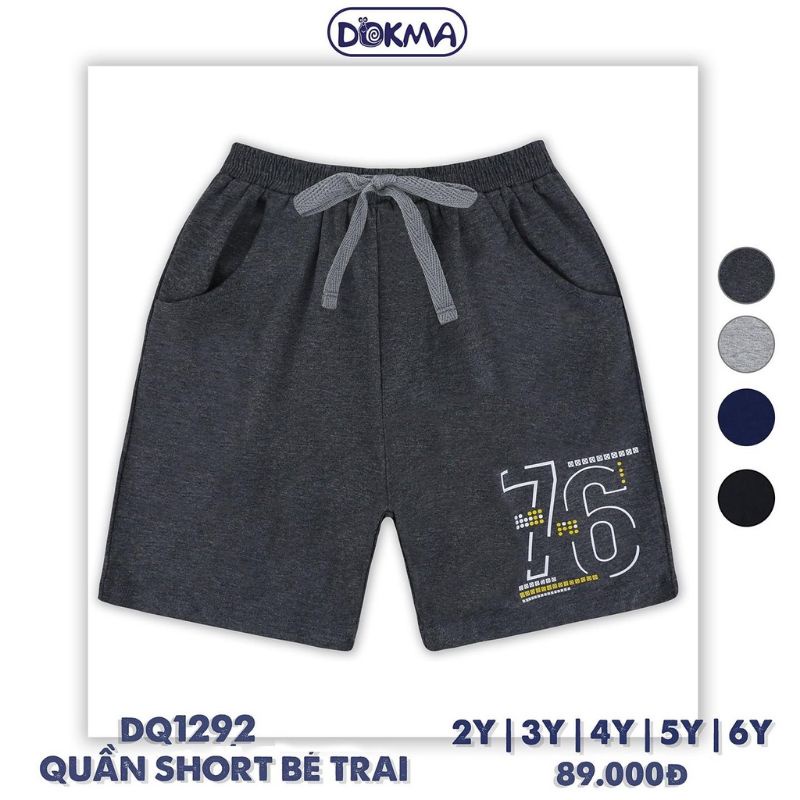Quần short bé trai Dokma 2-6Y DQ1292