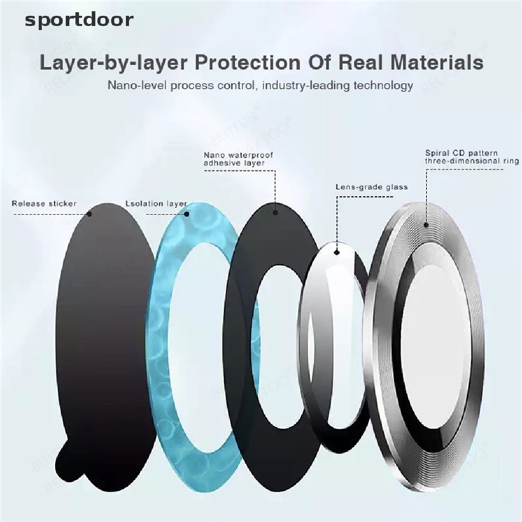 Bộ 5 Khung Bảo Vệ Ống Kính Máy Ảnh Bằng Kim Loại Cho Samsung Galaxy S22 Ultra