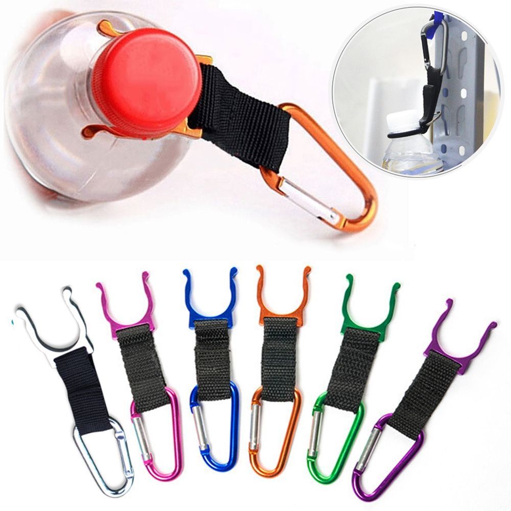 1 Móc Khóa Carabiner Bằng Nhôm Màu Sắc Ngẫu Nhiên Dùng Khi Đi Cắm Trại