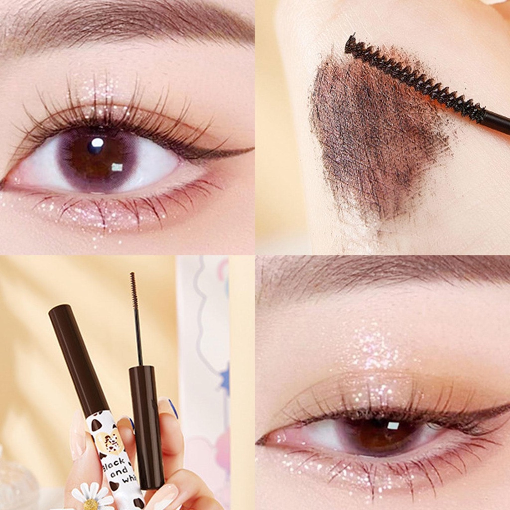 Ultra Mascara HLLR Làm Cong Và Dày Mi Chống Thấm Nước Màu Đen / Nâu