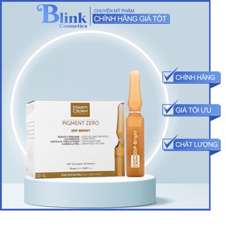 Marti.derm ampoule dưỡng sáng đều màu da, giảm đốm sắc tố dsp bright - blink cosmetics