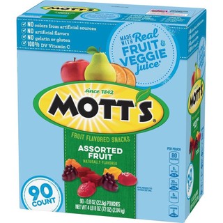 Kẹo dẻo trái cây mott's mỹ 90 gói 2.04 kg