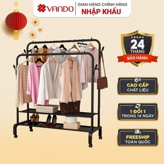[ 𝐅𝐫𝐞𝐞𝐬𝐡𝐢𝐩 ] Giá Treo Quần Áo Hàn Quốc 2 Thanh, Kệ Giày Dép [CHUẨN LOẠI 1] Giá phơi đồ tiện ích