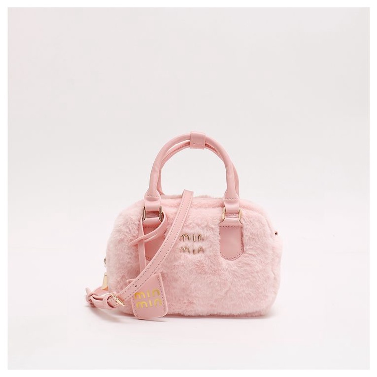 Túi Đeo Chéo Phủ Lông Phong Cách Hàn Quốc Dễ Thương Thời Trang Thu Đông Cho Nữ