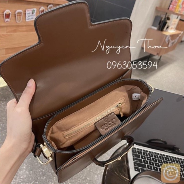 Túi xách nữ bản da trơn 2 màu hàng xuất dư chuẩn xịn full box bill tag T017