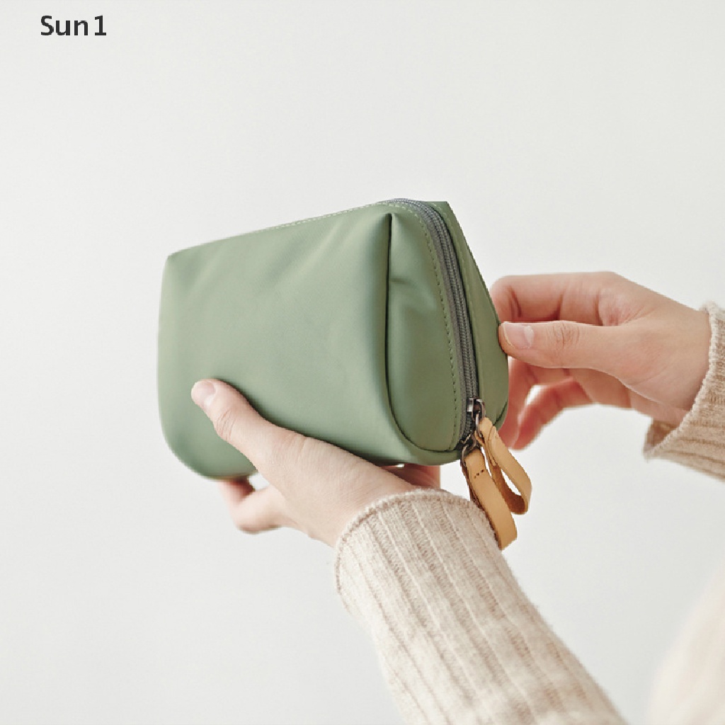 Túi Đựng Mỹ Phẩm Sun1 &gt; Nylon Chống Thấm Nước Nhiều Màu Sắc Dễ Thương Đa Năng Có Khóa Kéo Tiện Dụng Mang Theo Du Lịch
