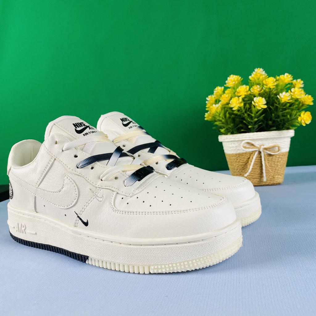 Giày NIKE_AF1 Âm Dương Brooklyn Sail Black, Giày Thể Thao Âm Dương Bản Cao Cấp Hot Trend 2023 Full Phụ Kiện