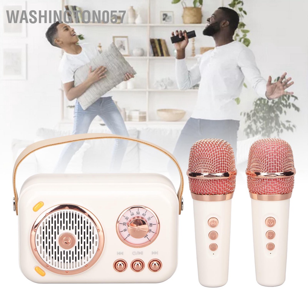 Có thể bán buôn Máy Karaoke Đa Năng Bass Tăng Cường 6 Chế Độ Di Động Bluetooth PA Hệ Thống Loa Có Mic Dành Cho Trẻ Em Và Người Lớn Washington057 Hàng giao ngay