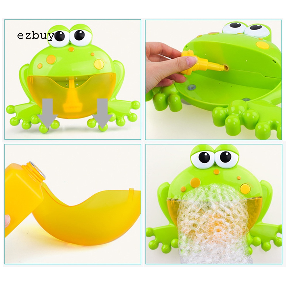 Đồ Chơi Thổi Bong Bóng Xà Phòng Hình Ếch Hoạt Hình Có Nhạc Dành Cho Trẻ Em