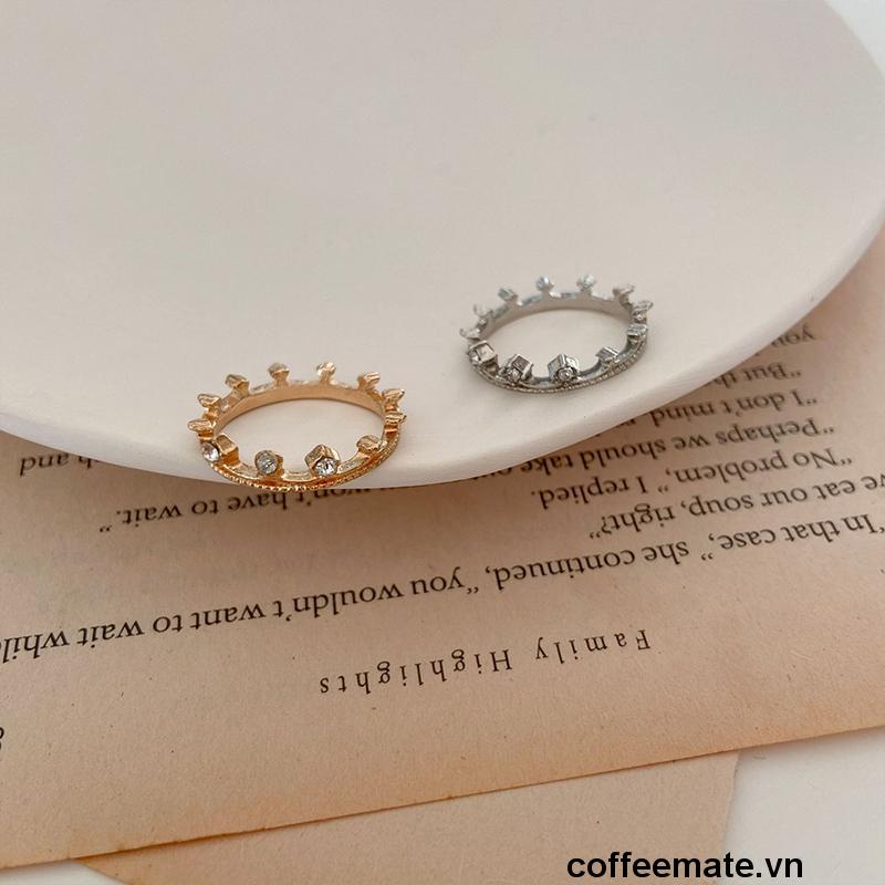 Nhẫn đính đá phong cách Thời Trang Hàn Quốc