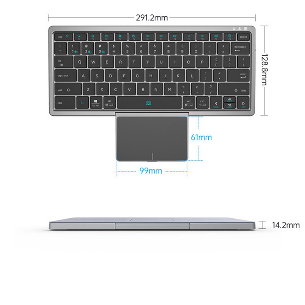 Bàn Phím Buetooth KF8700 Chuyên Máy Tính Bảng, Surface - Tương Thích Android, iOS, Windows, Kết Nối 3 Thiết Bị Cùng Lúc | BigBuy360 - bigbuy360.vn