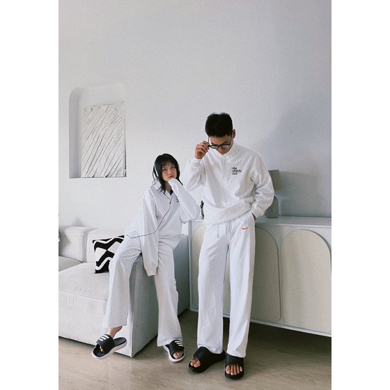 Set sweater/pant N.ike Authentic Club in unisex nỉ bông cotton - defit.apparel