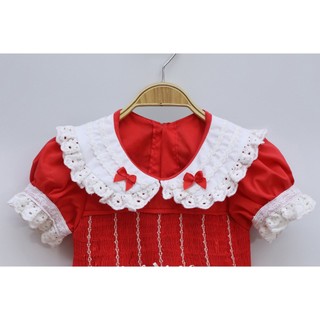 ĐẦM SMOCK TIỂU THƯ ĐỎ