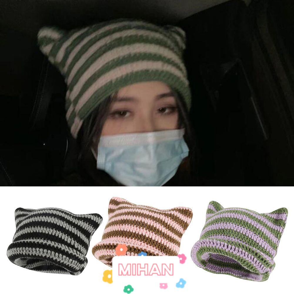 Mũ Beanie Tai Mèo Dễ Thương Phong Cách Nhật Bản MIHAN1
