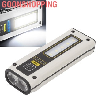 Goonshopping B59 Mini LED Multifunction Flashlight Portable Dual Light Sourse Strong Magnet Work