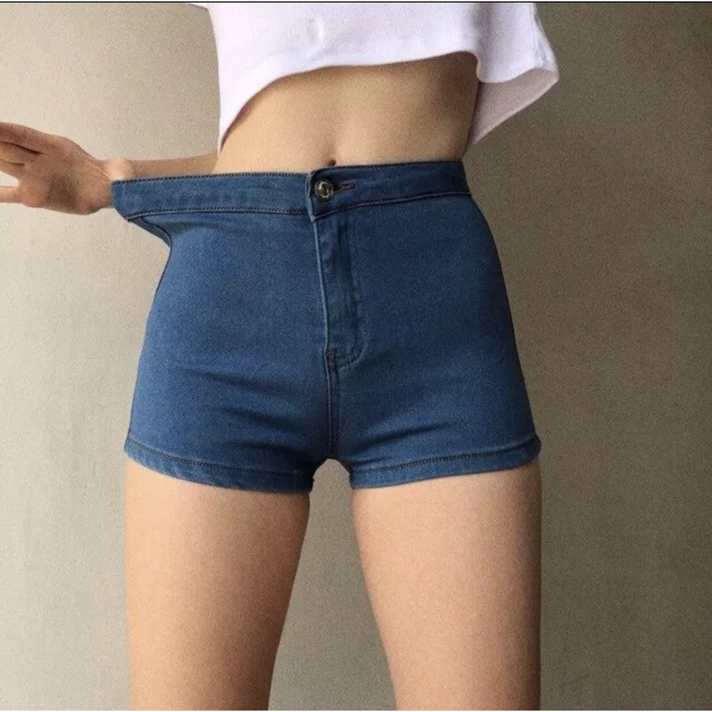 Quần Short Denim Nữ Quần Jean Ngắn Thẳng Cotton Co Giãn Nâng Hông Co Giãn Thường Ngày Mùa Hè Cho Nữ