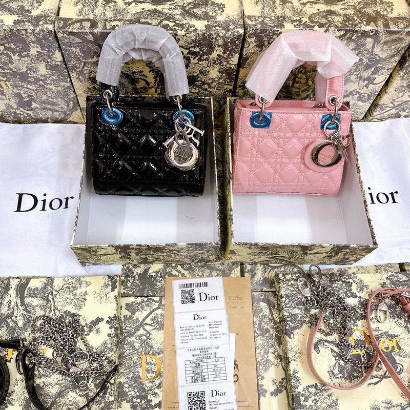 TÚI ĐEO CHÉO NỮ DIOR SIZE 17 Ô TRÁM DA BÓNG FULLBOX SMANO BAGS HOẢ TỐC