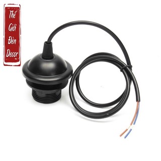 Chuôi đèn E27 đui đèn lắp đèn thả đèn gỗ đèn mây tre đan LK101