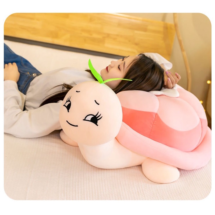 Rùa bông đáng yêu làm gối ôm, trang trí, quà tặng xinh xắn cho bé, size 35cm - 50cm