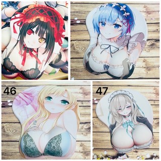 Lót chuột 3D silicon anime nhiều mẫu loại đẹp