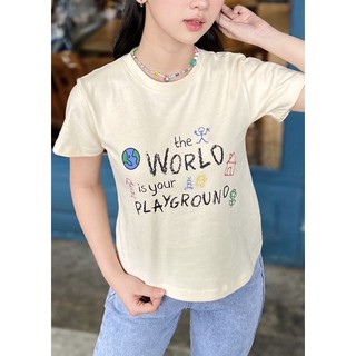 Áo thun baby tee nữ tay ngắn cổ tròn form ngắn in họa tiết dễ thương Baby Tee - Sibling House