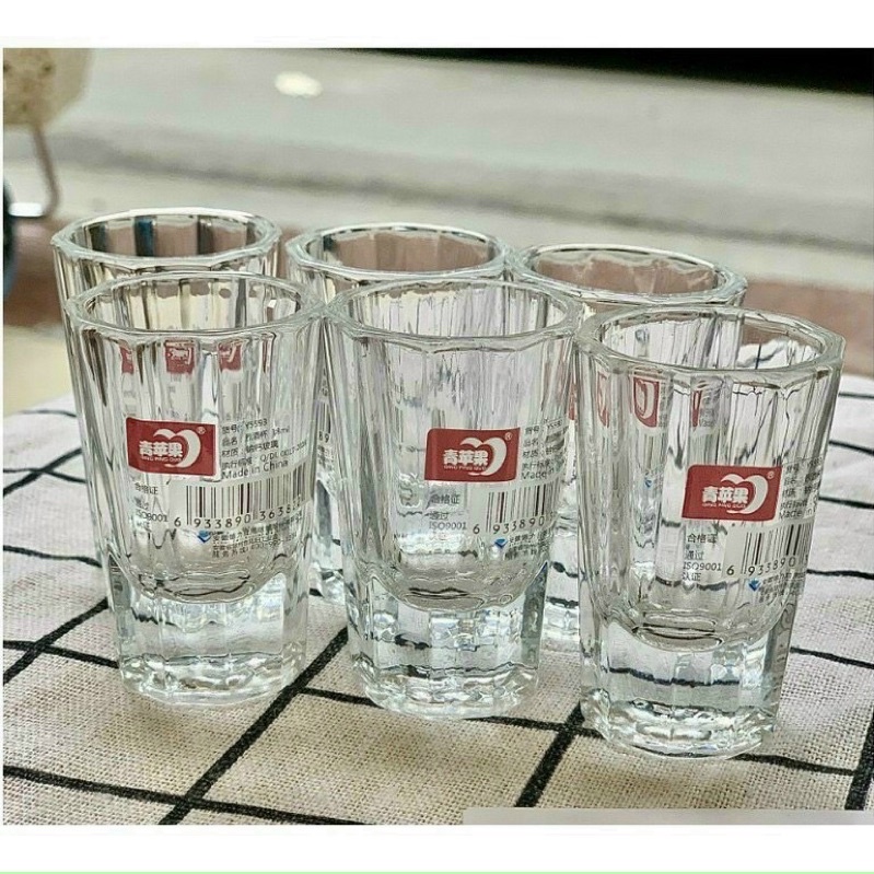 Bộ 12 ly rượu khía 20ml