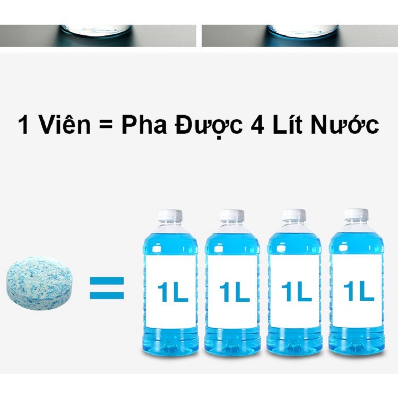 Combo 20 Viên Sủi Rửa Kính Ô Tô Viên Sủi Nước Rửa Kính Ô tô Đậm Đặc 1 Viên Pha 4L Nước... Cz-Auto