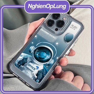 Ốp lưng phi hành gia iphone viền vuông bảo vệ camera Nghienoplung mẫu mới 2023 - sd4041