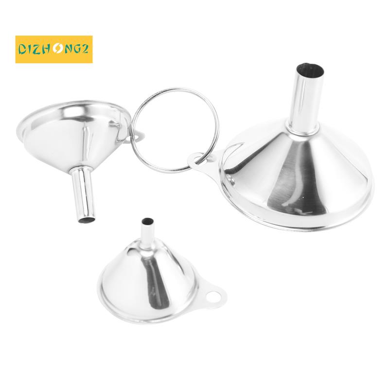 Bộ 3 Phễu Nhỏ Bằng Thép Không Gỉ Dùng Cho Nhà Bếp