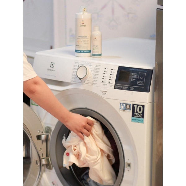 Nước giặt Fuwa3e từ Enzyme sinh học 100ml hương cam giặt quần áo đồ lót, an toàn cho em bé - Kaka Beauty