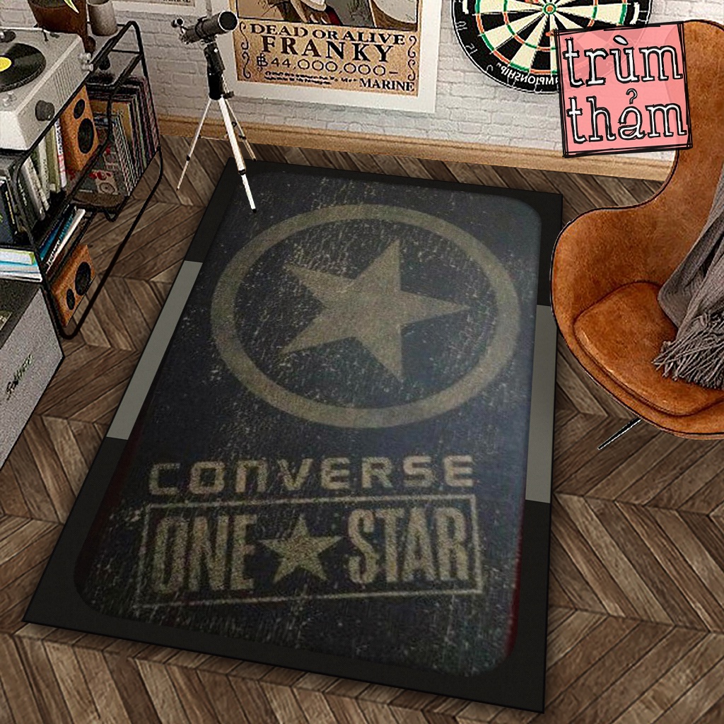 Thảm Trang Trí Converse One Star Sneaker Fashion Brand Decor Góc Học Tập Làm Việc Phòng Ngủ Phòng Khách Văn Phòng