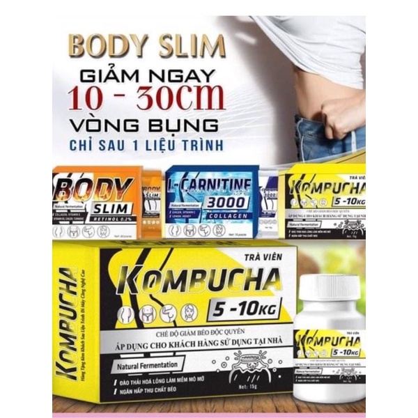 Bộ 3 BODY SLIM giảm mỡ bụng, bắp tay,đùi chỉ sau 1 liệu trình