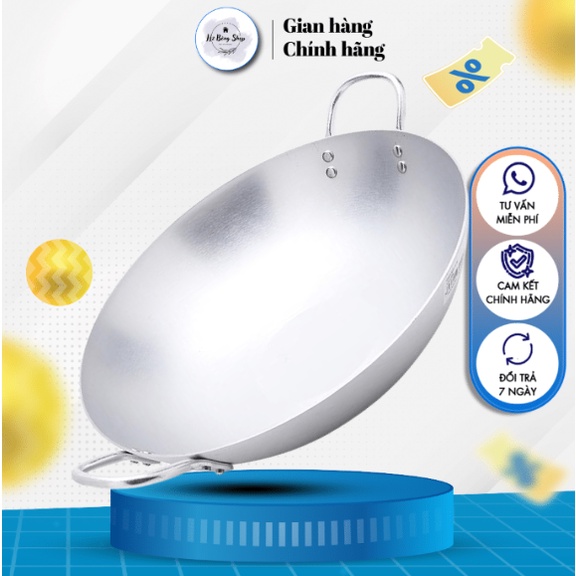 Chảo nhôm 2 quai- lòng sâu- đủ size