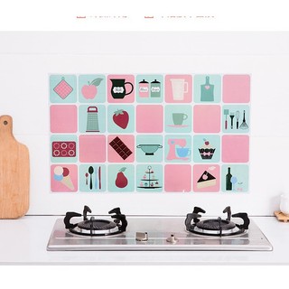 Decal dán bếp chống dầu mỡ có họa tiết, dễ dán